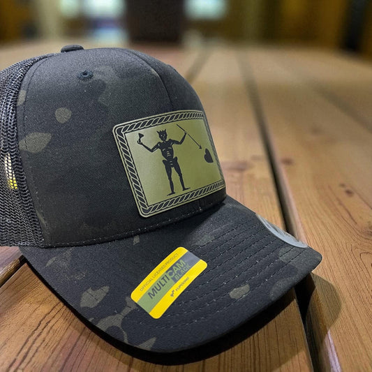 Blackbeard Pirate Hat: Nautical Rope Patch Cap