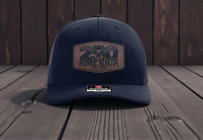 250th Anniversary Leather Patch Hat, American Pride Cap