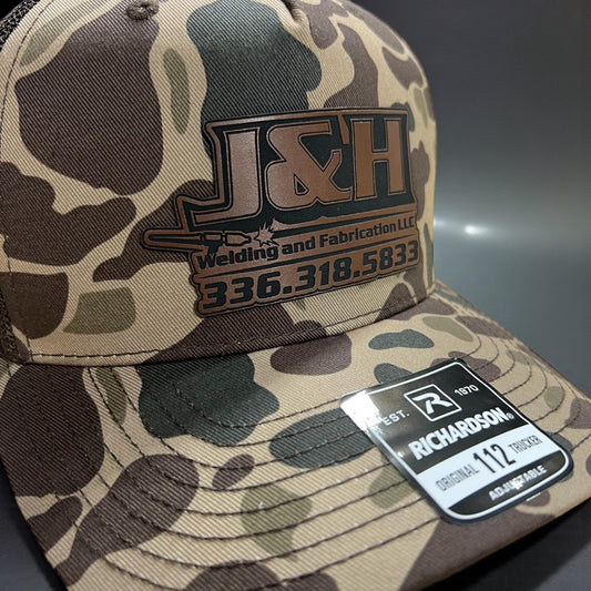 Your logo leather patch hat, custom engraved, adjustable snapback
