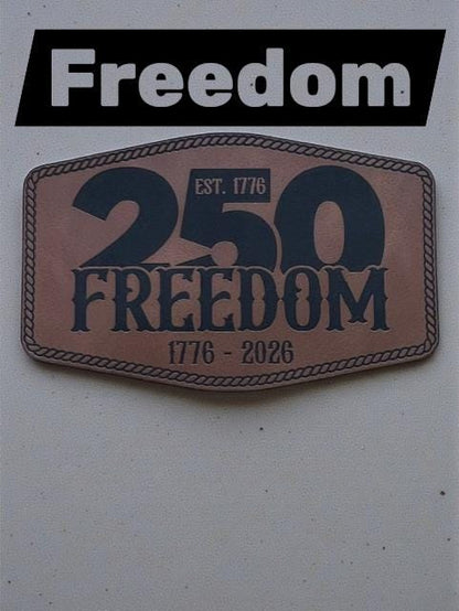 250th Anniversary Leather Patch Hat, American Pride Cap
