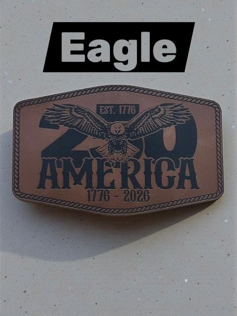 250th Anniversary Leather Patch Hat, American Pride Cap