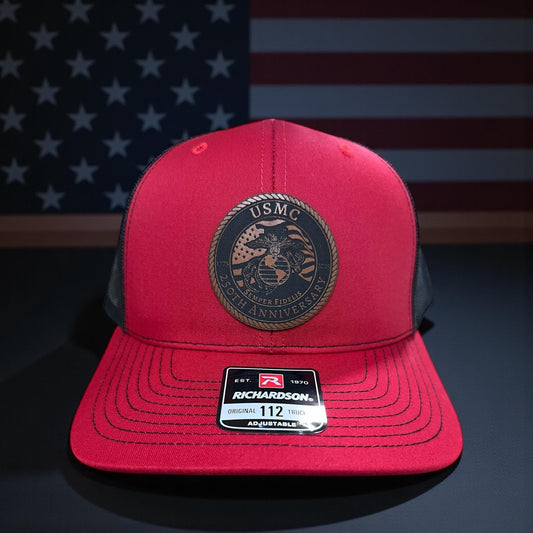 USMC 250th Anniversary Patch Hat, Marine Corps Gift