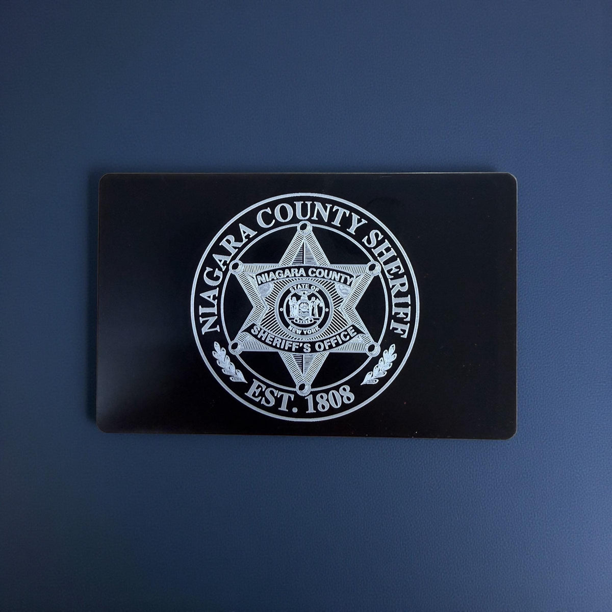 Metal Miranda Warning Card