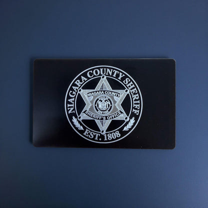 Metal Miranda Warning Card