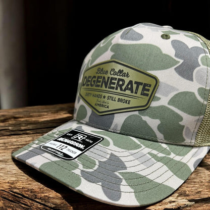 Blue Collar Degenerate Hat: Made in USA, American Pride Cap
