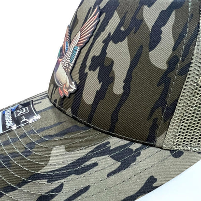 Mallard Duck Full Color UV Printed leatherette patch Hat, duck hunting,
